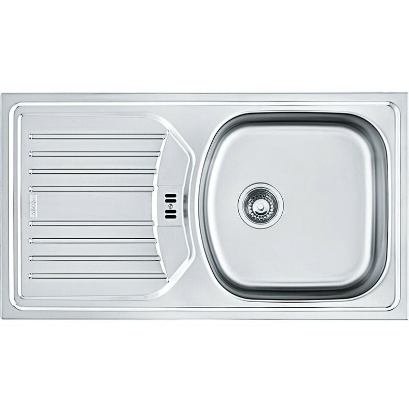 foto del prodotto franke lavello in acciaio inox linen , con ciotola da eurostar etl 614i nova 101.0368.951, grigio