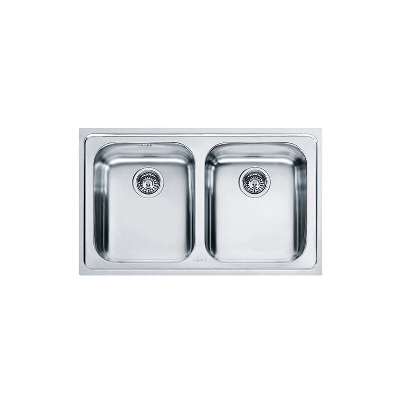 foto del prodotto franke logica line llx 620. tipo di lavello lavello montato su piano, forma del lavandino rettangolare, materiale del lavandino acciaio inox.