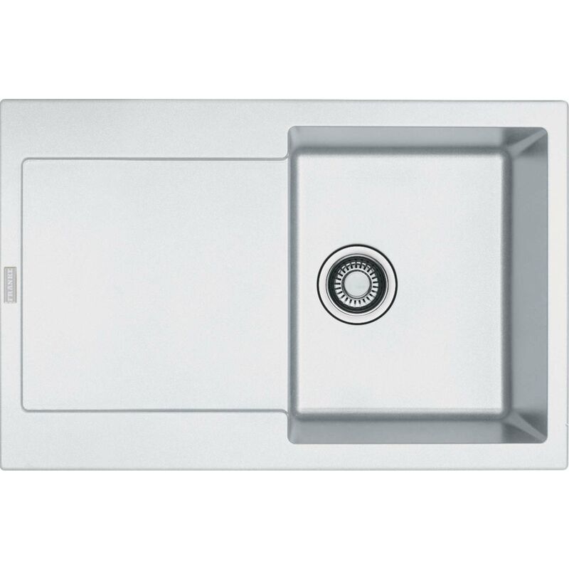 foto del prodotto franke maris lavello in fragranite mrg 611, 78x50 cm, bianco ghiaccio 114.0284.832