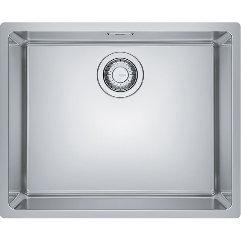 foto del prodotto franke maris mrx 110 50. tipo di lavello lavello sottopiano, forma del lavandino rettangolare, materiale del lavandino acciaio inox. larghezza 