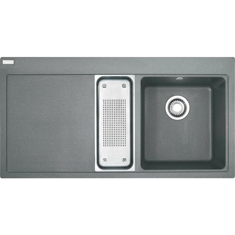 foto del prodotto franke mythos lavello in fragranite mtg 651 100 7, 100x52 cm, grigio pietra 114.0150.029