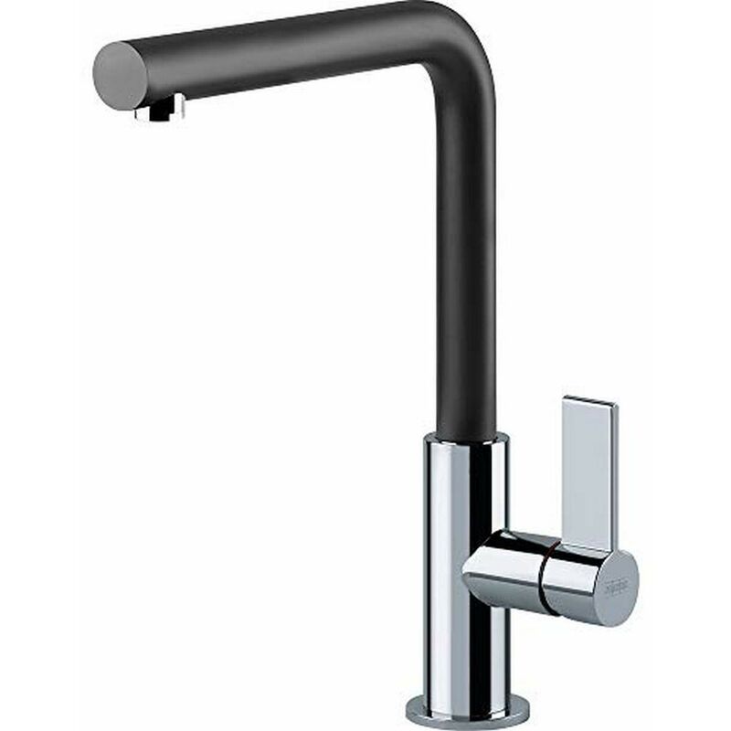 foto del prodotto franke neptune evo miscelatore monocomando con canna girevole 360 cromato nero 115.0373.930