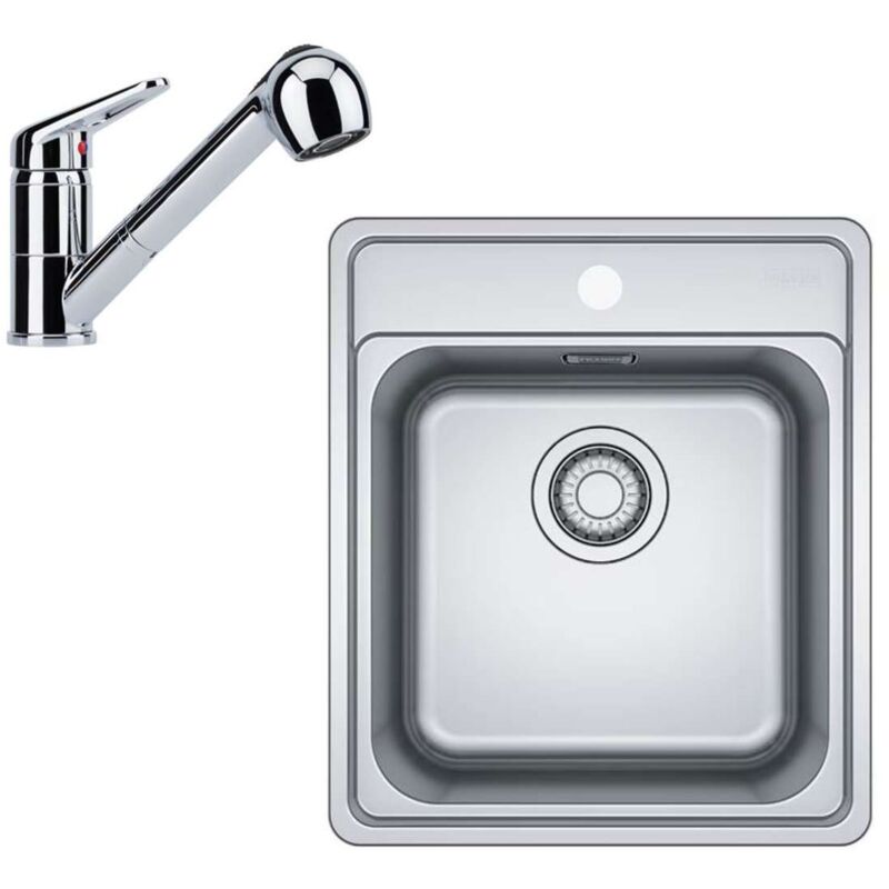 immagine 0 del prodotto franke set set da cucina n89, lavello in acciaio inox bcx 610 42 e miscelatore fc 9547.031, cromo 101.0700.672