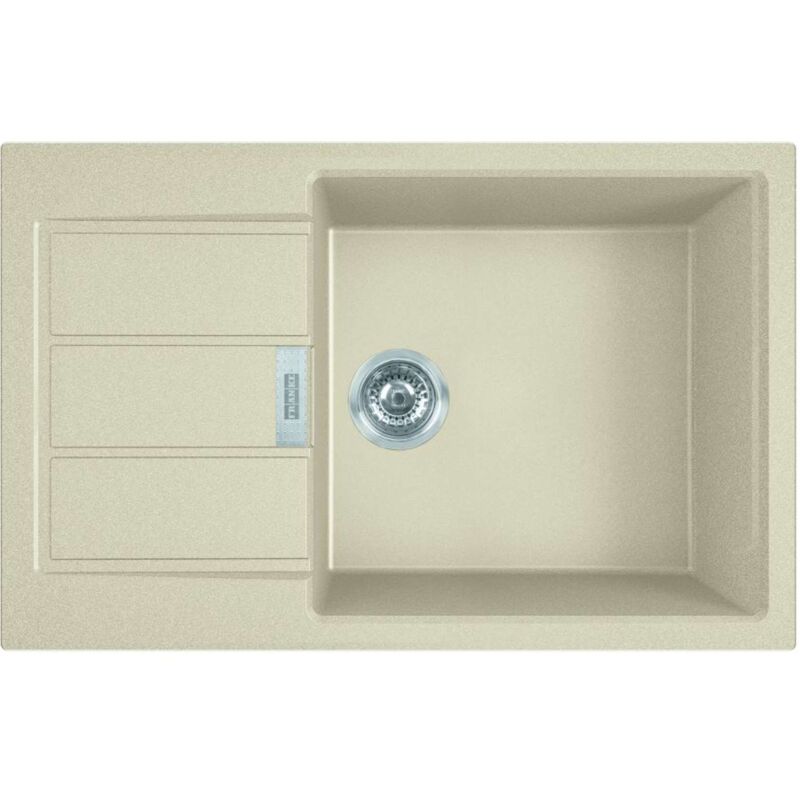 foto del prodotto franke sirius 2.0 lavello in tectonite s2d 611 78 xl, 78x50 cm, beige 143.0670.897