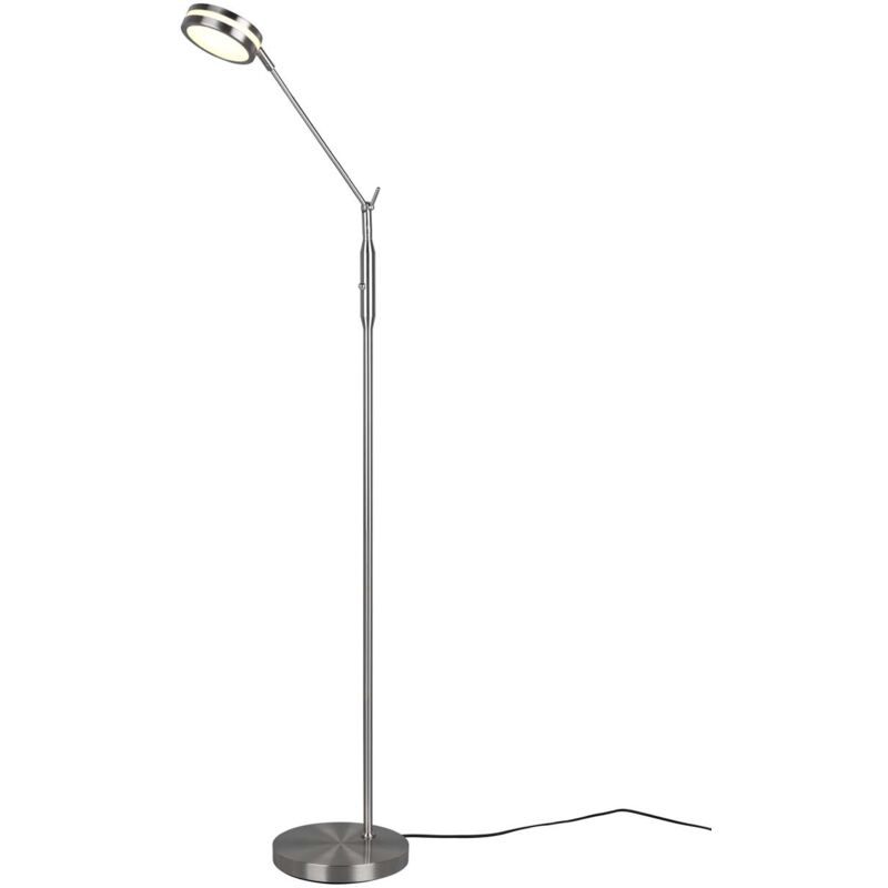 foto del prodotto franklin piantana led metallo acciaio con regolazione intensita touch dimmer regolazione luce calda, naturale e fredda e funzione memorizzazione