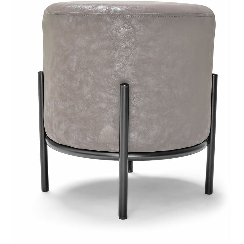 foto del prodotto frankystar bonn letherette pouf piccolo tondo in letherette