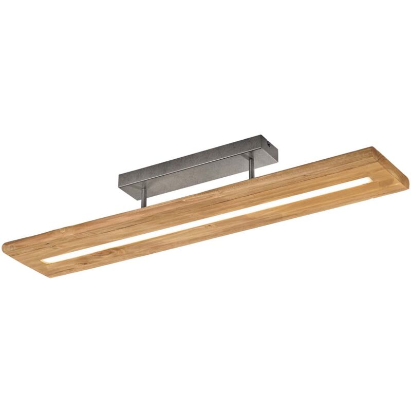 foto del prodotto frankystar brad plafoniera led legno con regolazione intensita con interruttore l.100cm