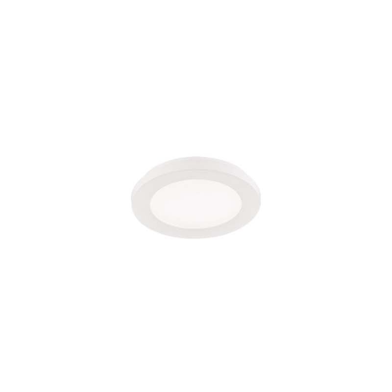 immagine 0 del prodotto frankystar camillus plafoniera led tonda metallo bianco opaco con funzione dimmerabilita con normale interruttore a parete ip44 d. 17cm