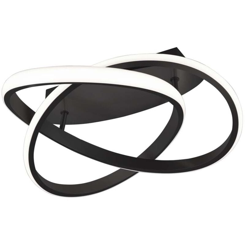 foto del prodotto frankystar course plafoniera led spirale antracite con regolazione intensita con interruttore d.45cm
