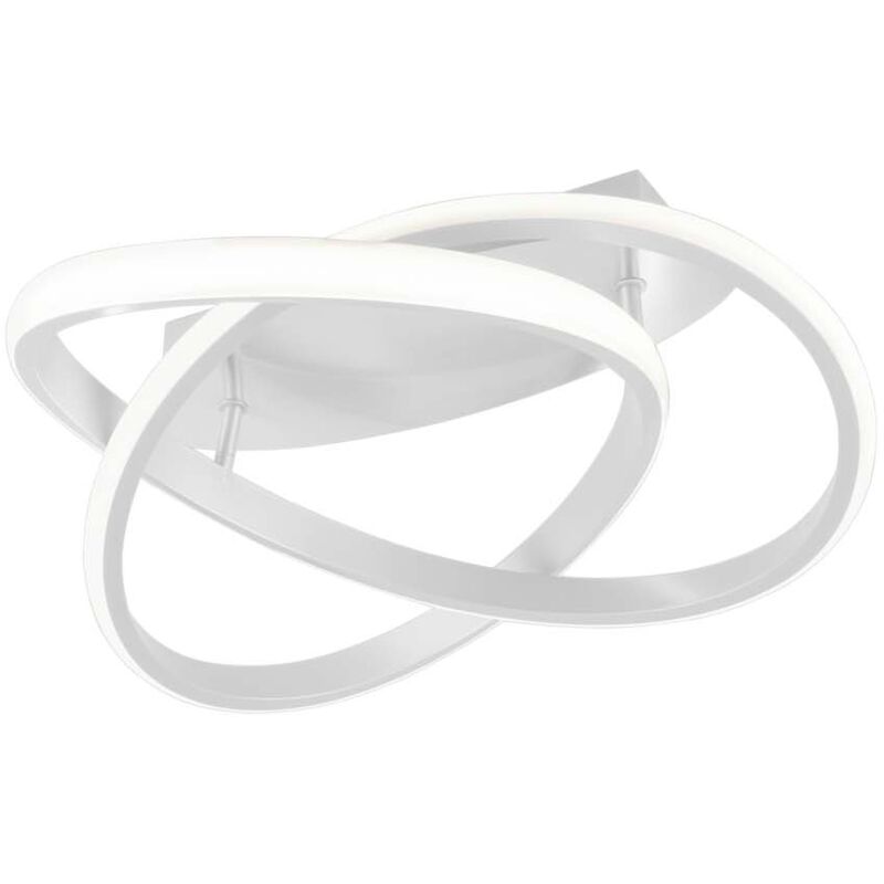 foto del prodotto frankystar course plafoniera led spirale bianca con regolazione intensita con interruttore d.45cm