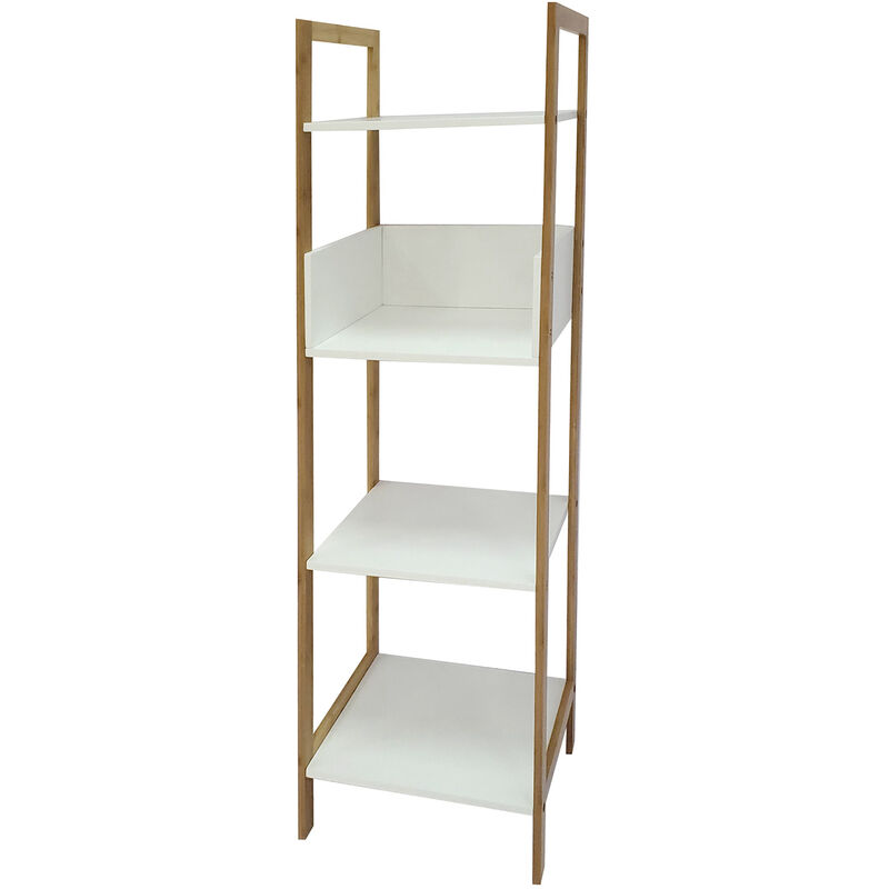 foto del prodotto frankystar ellie scaffale in bamboo ed mdf a 4 ripiani