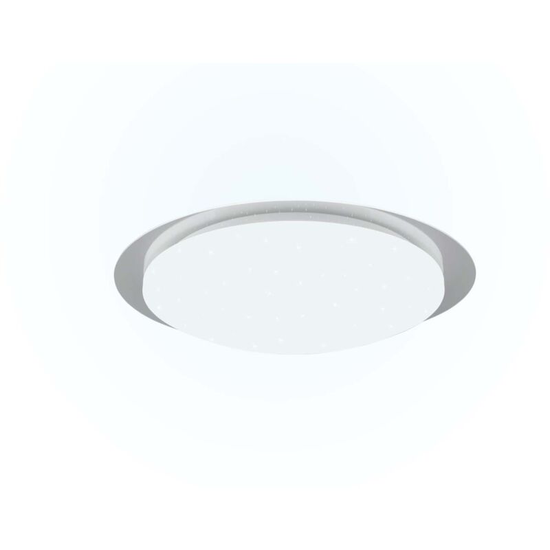 foto del prodotto frankystar frodeno h2o plafoniera led stellata rgb con telecomando multifunzione bordo trasparente ip44 d. 48cm