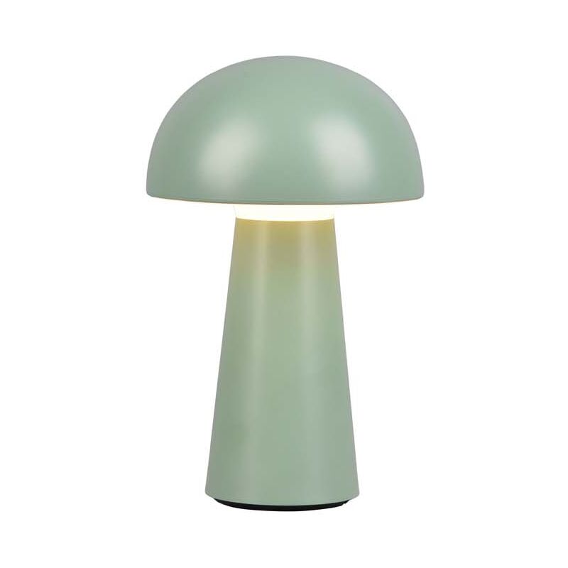 foto del prodotto frankystar lennon lampada led da appoggio da esterno ricaricabile con usb con accensione touch 4 intensita verde h. 21,5cm ip44