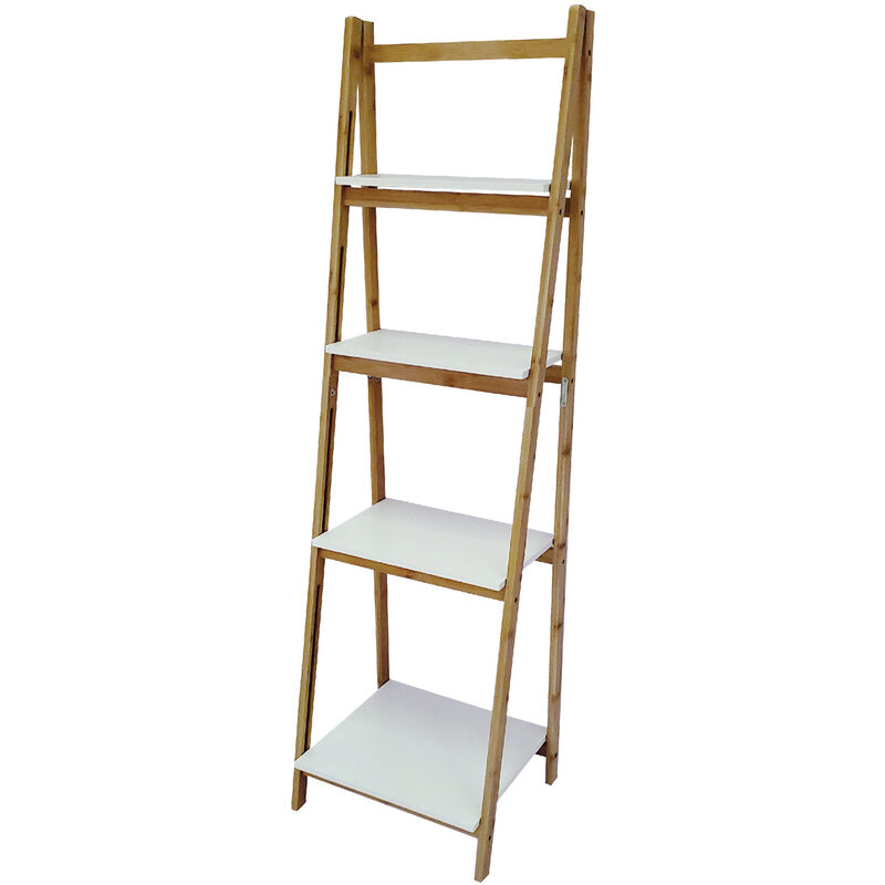 foto del prodotto frankystar lila scaffale in bamboo ed mdf a 4 ripiani
