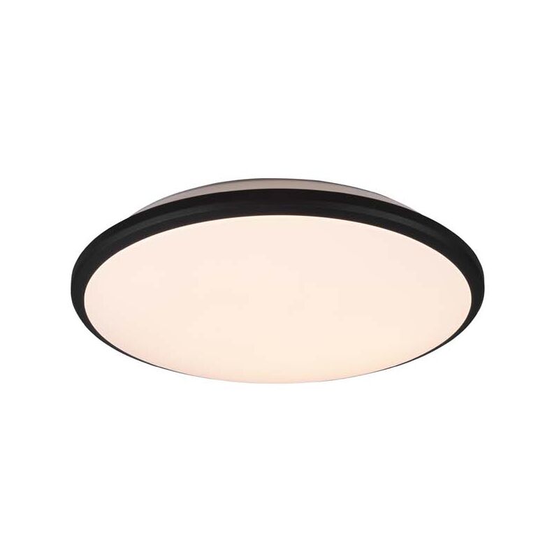 foto del prodotto frankystar limbus plafoniera led bordo nero con dimmerazione con interruttore d.35cm