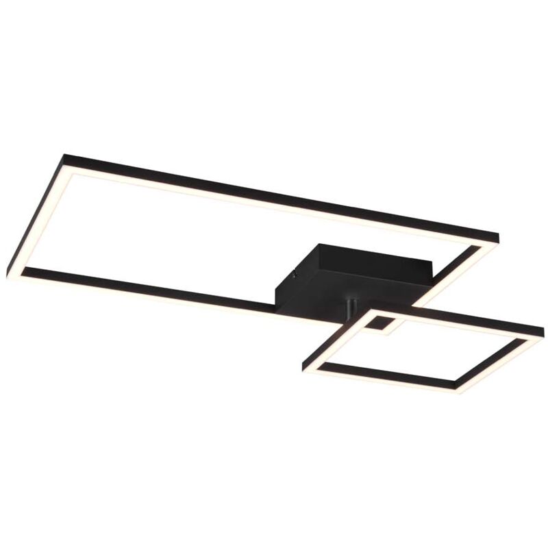 foto del prodotto frankystar padella plafoniera led nera con snodo ed intensita regolabile con interruttore l. 63cm
