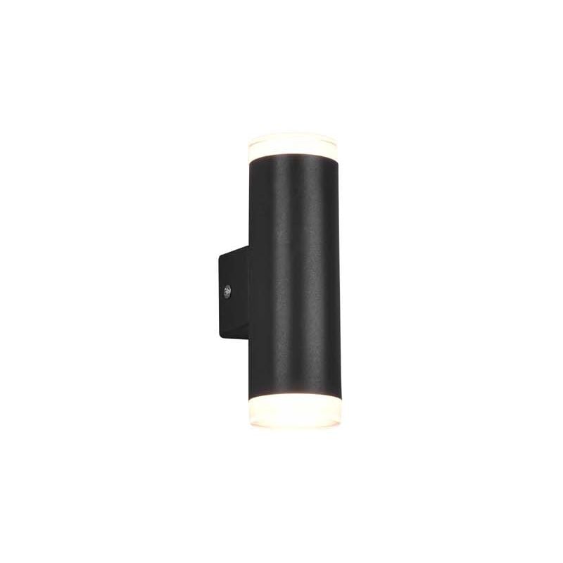 foto del prodotto frankystar ray h2o applique biemissione nera ip44 h.16,6cm