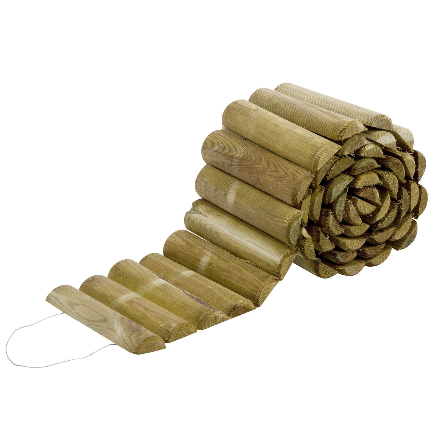 foto del prodotto frankystar roll bordura per aiuole 200x40 cm in legno di pino impregnato
