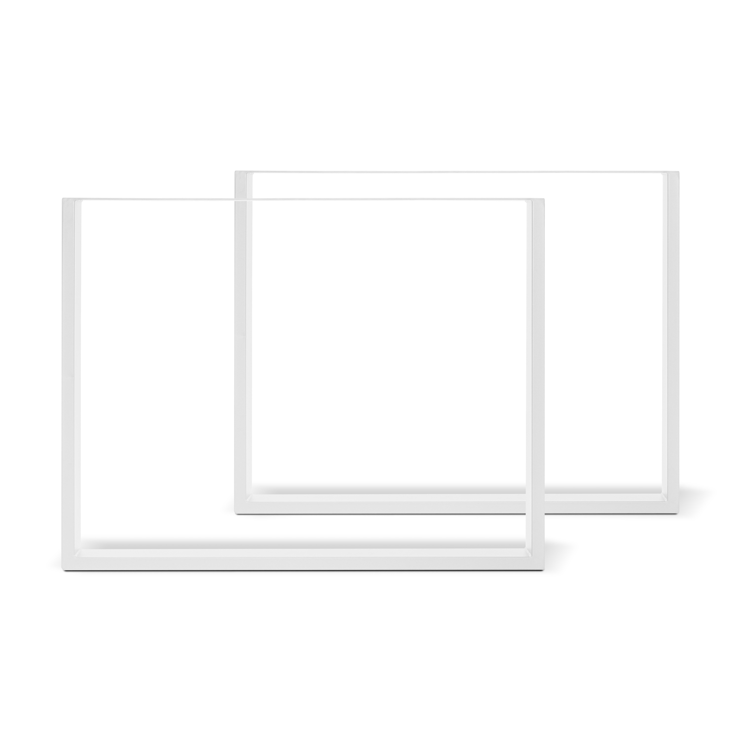 foto del prodotto frankystar set di 2 piedi per tavolo forma quadrata bianco