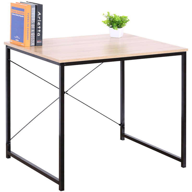 foto del prodotto frankystar tiny scrivania in legno e metallo 80x60x71,5 cm