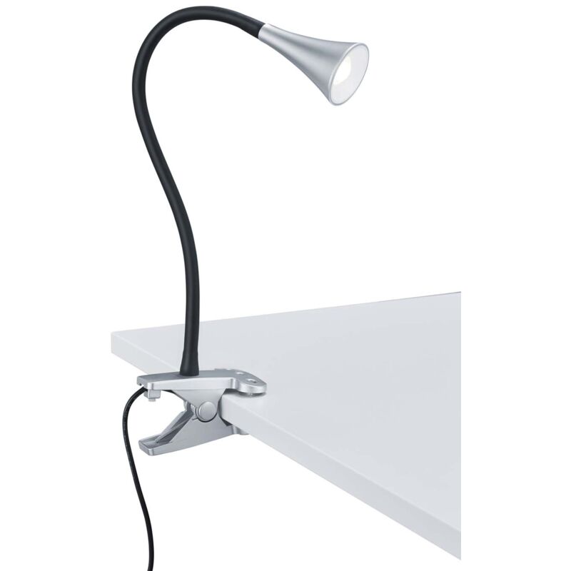 foto del prodotto frankystar viper lampada da studio led flessibile con pinza alluminio h. 35cm