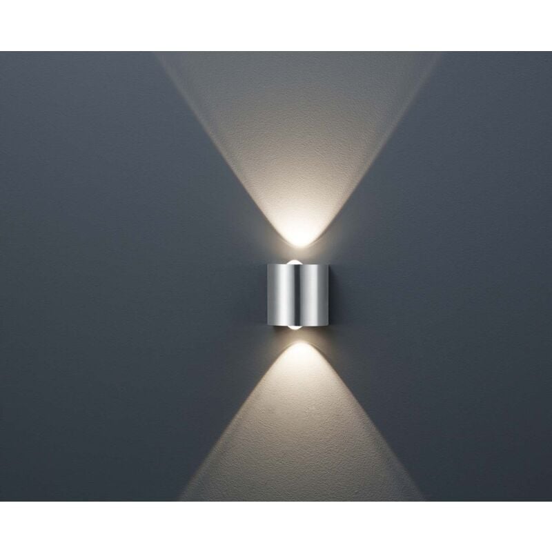 foto del prodotto frankystar wales appl.led acciaio doppia luce cm9x9