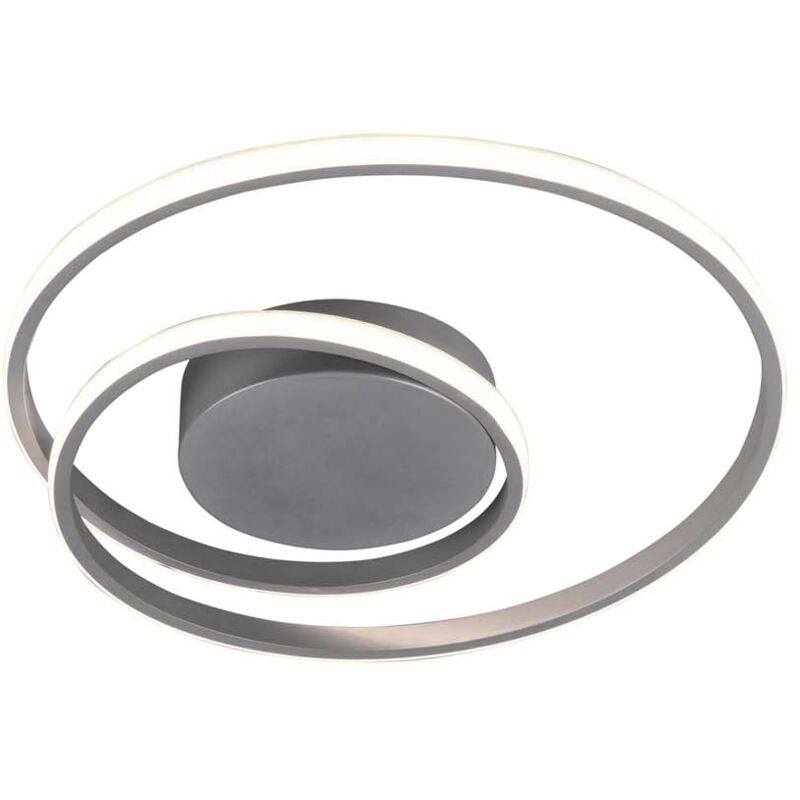 foto del prodotto frankystar zibal plafoniera led spirale alluminio con regolazione intensita interruttore d.40cm