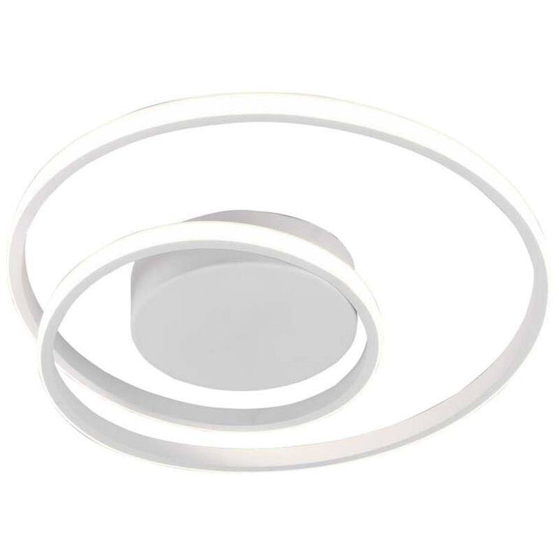 foto del prodotto frankystar zibal plafoniera led spirale bianca con regolazione intensita interruttore d.40cm