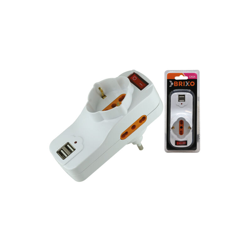 foto del prodotto fraschetti adattatori triplici rotanti brixo 2usb