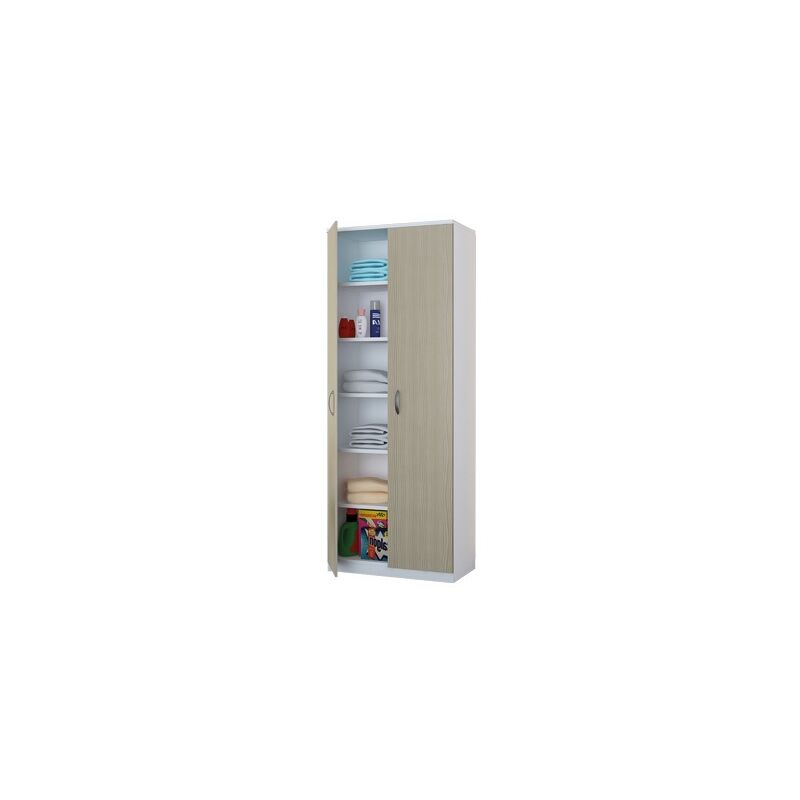 foto del prodotto fraschetti armadio colonna tuttopiani bianco olmo nobilitato melaminico cm.72x36x186