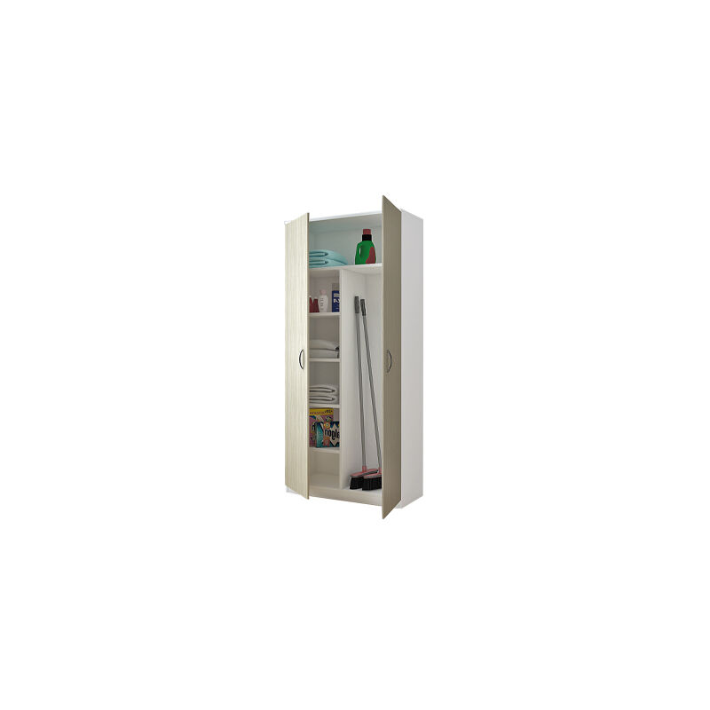foto del prodotto fraschetti armadio portascope bianco olmo 75 18 10