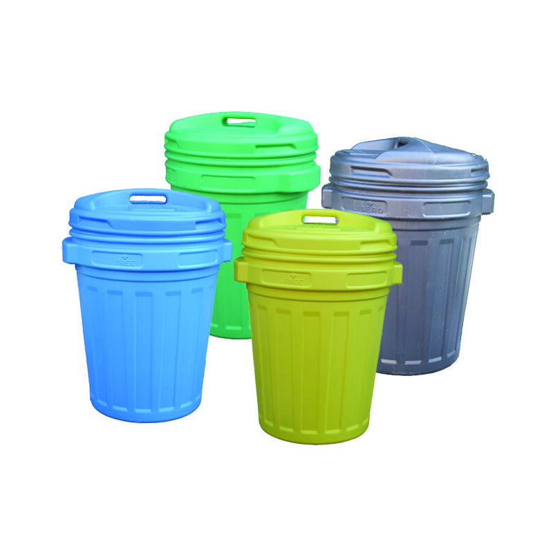 foto del prodotto fraschetti bidone con coperchio a vite lt.70 lt.70 colore blu