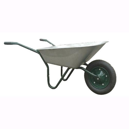 foto del prodotto fraschetti carriola in acciaio con vasca zincata e ruota pneumatica hobby giardinaggio
