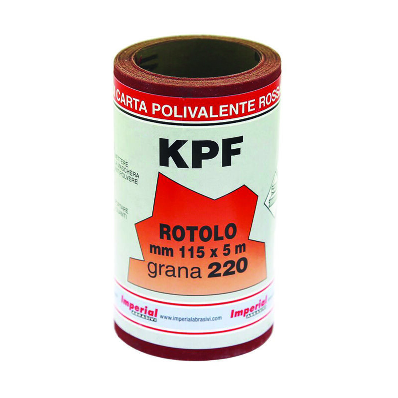 foto del prodotto fraschetti carta resinata al corindone con supporto lattice kpf in miniroll grana 80