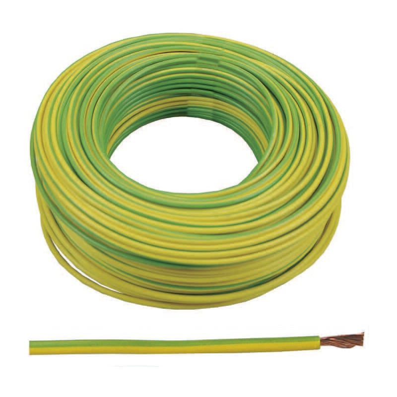 foto del prodotto fraschetti cavo unipolare antifiamma giallo verde 1x mmq.2,5 colore giallo verde