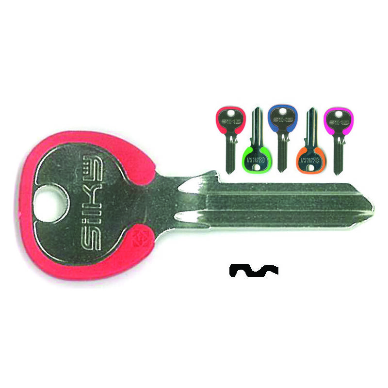 foto del prodotto fraschetti chiavi per cilindri cisa 5 spine grandi cs119dz cs119dz dx silky 4 colori assortiti