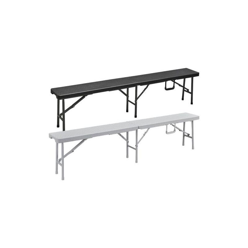 foto del prodotto fraschetti - panche polyrattan levante nero