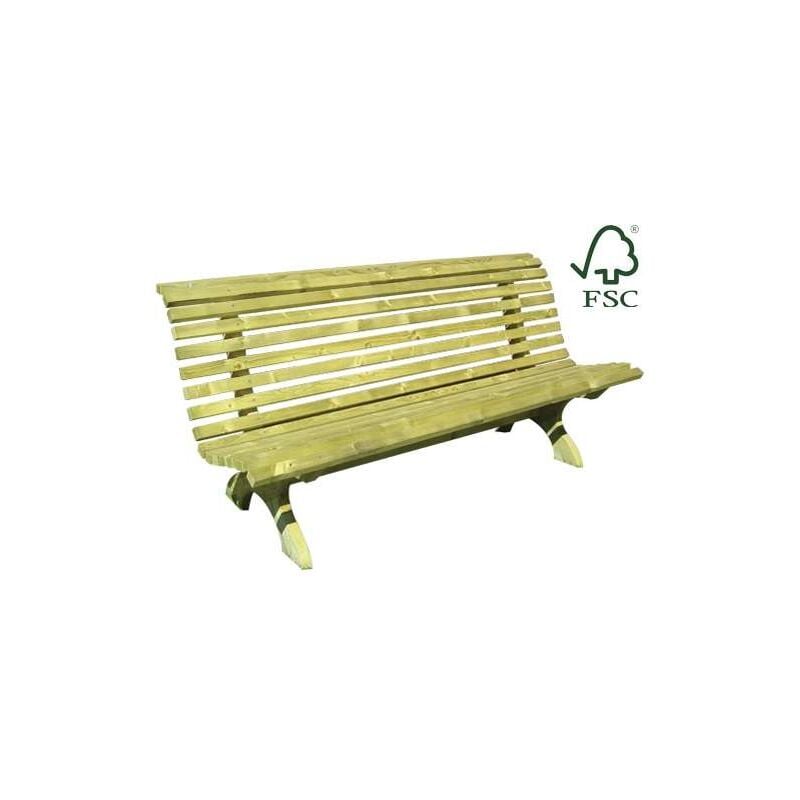 foto del prodotto fraschetti panchina lasa in legno mod. green park 180x65x80h