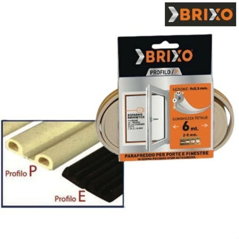 foto del prodotto fraschetti - parafreddo brixo in gomma - colore marrone - profilo p conf. 50 pz