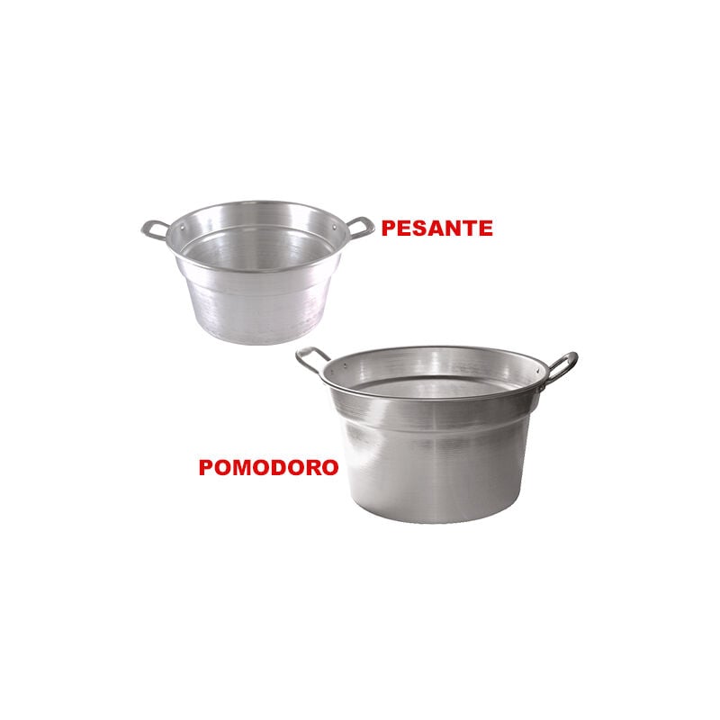 foto del prodotto fraschetti pentola caldaia in alluminio per cottura salse e conserve 70 cm