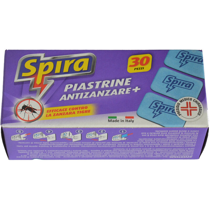 foto del prodotto fraschetti piastrine di ricambio per dispositivo anti zanzare spira 1 conf. da 30 piastrine