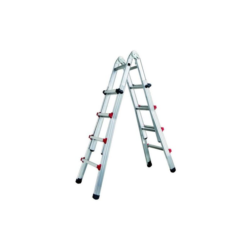 foto del prodotto fraschetti scala alluminio telescopica step up piuma brixo 4 5 gradini 51375