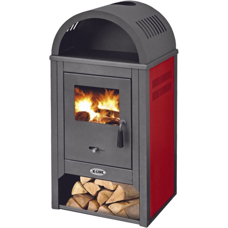 foto del prodotto fraschetti stufa a legna kamin de luxe kw 8.3 risc. mc 107.90 beige 39338 