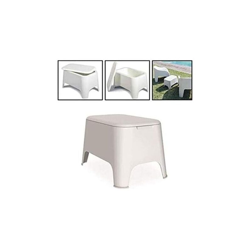 foto del prodotto fraschetti tavolino resina polignano bianco