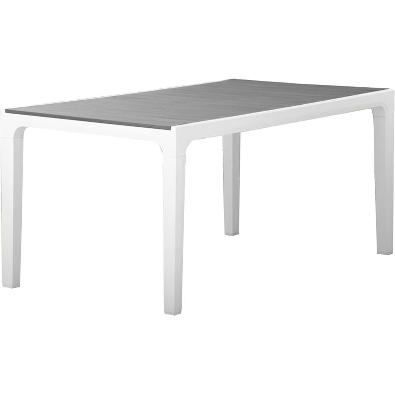 foto del prodotto fraschetti tavolo da giardino 160x90x74 cm keter harmony bianco e grigio scuro