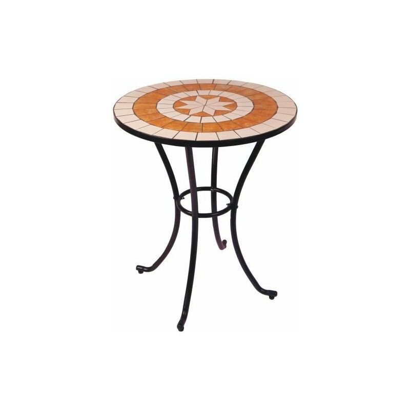 foto del prodotto fraschetti tavolo giardino esterno bistrot mosaico dal dimensioni 60xh72 cm.