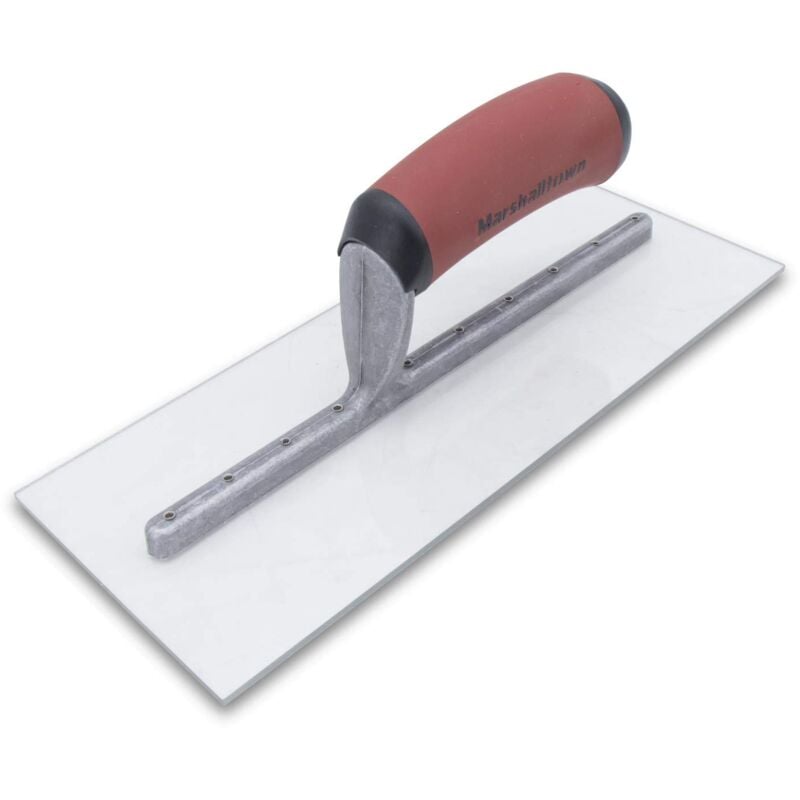foto del prodotto frattazzo lisciante marshalltown con manico durasoft, cazzuola in plastica, dimensioni 279x114 mm