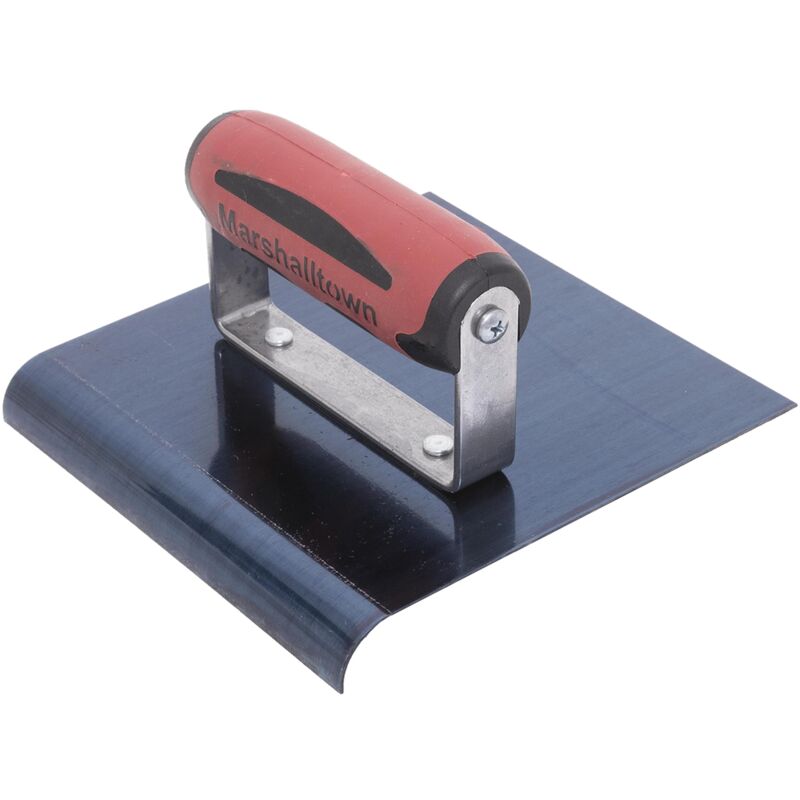foto del prodotto frattazzo per bordi marshalltown in acciaio blu con impugnatura durasoft, per arrotondare il calcestruzzo, raggio 10 mm, labbro 13 mm, dimensioni