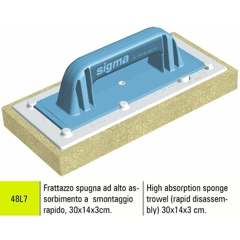 foto del prodotto frattazzo spugna ad alto assorbimento 30x14x3 cm sigma 48l7