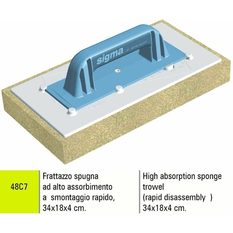 foto del prodotto frattazzo spugna ad alto assorbimento 30x18x4 cm sigma 48c7